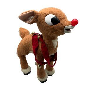Newborn Rudolph Ultimate Action Figure playing mantis light up nose plush READ